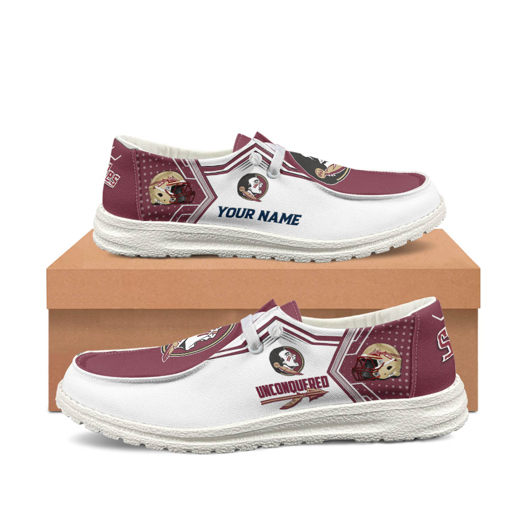 Florida State Seminoles personalisierte H-D-Sportschuhe – individuelles Namensdesign