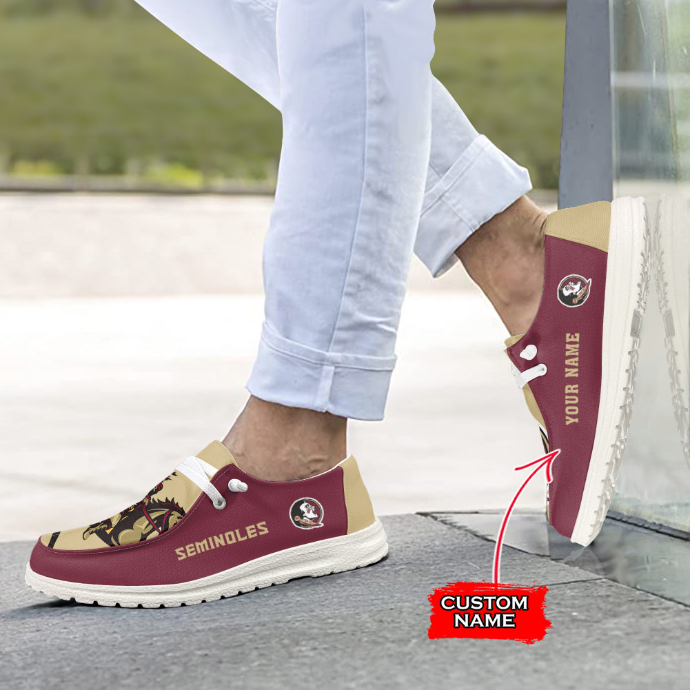 Florida State Seminoles personalisierte H-D-Sportschuhe – individuelles Namensdesign