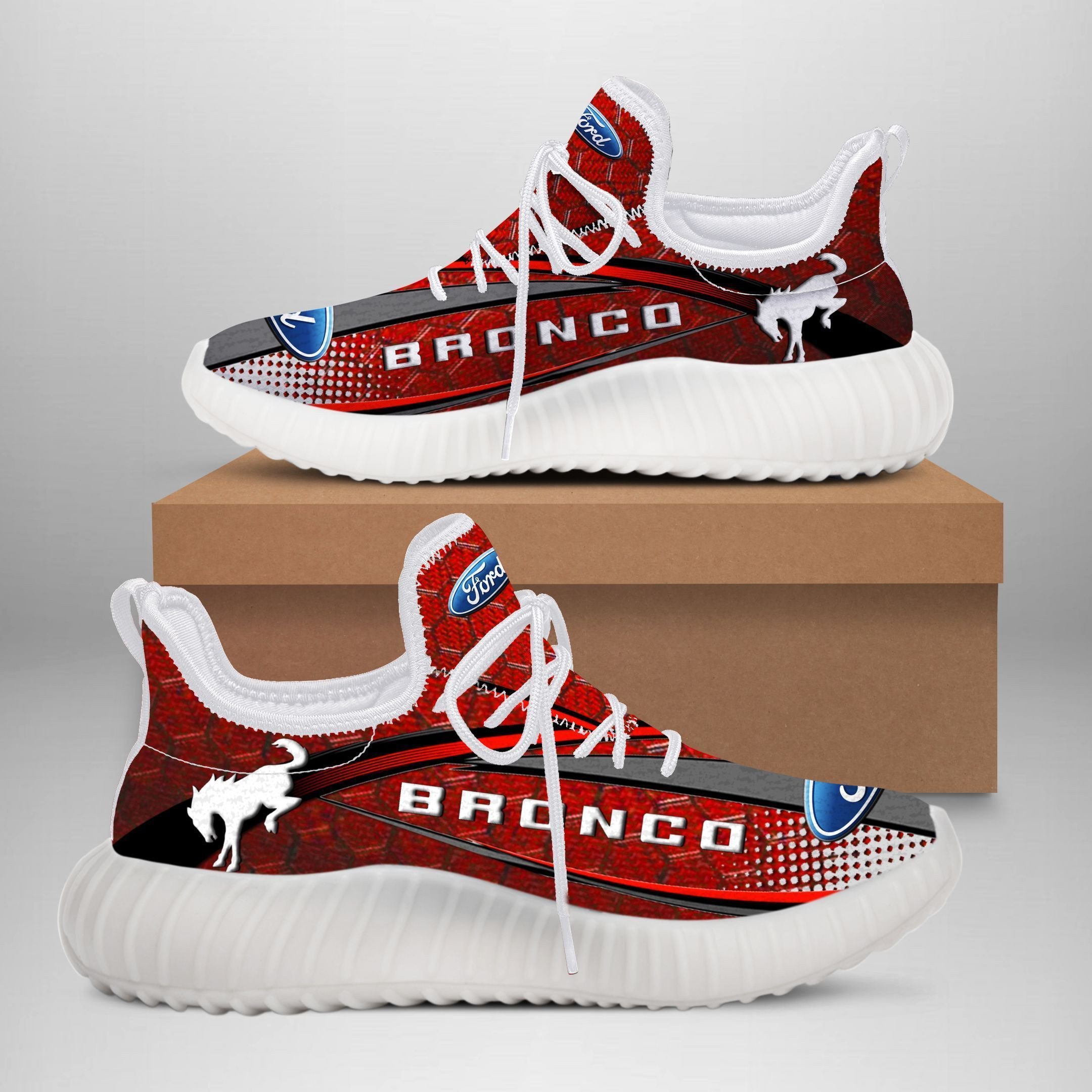 Ford Bronco Yz Schuhe Ver 2 (Rot)