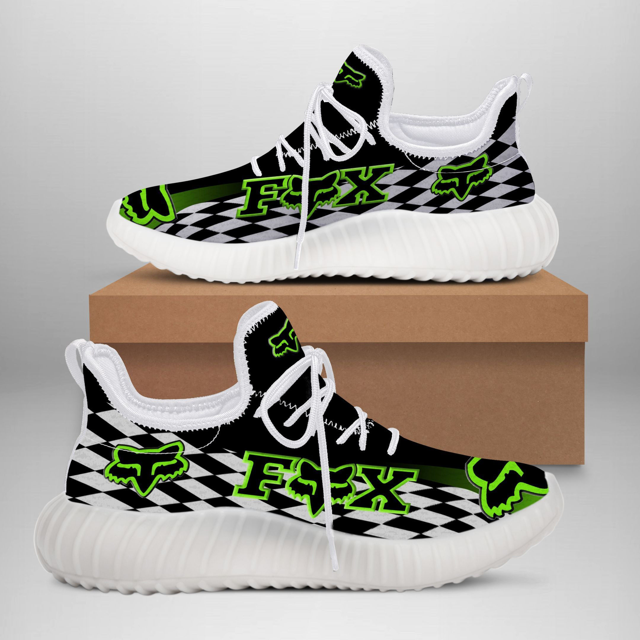 Fox Racing DVT-NH YZ Schuhe Ver 1 (Grün)