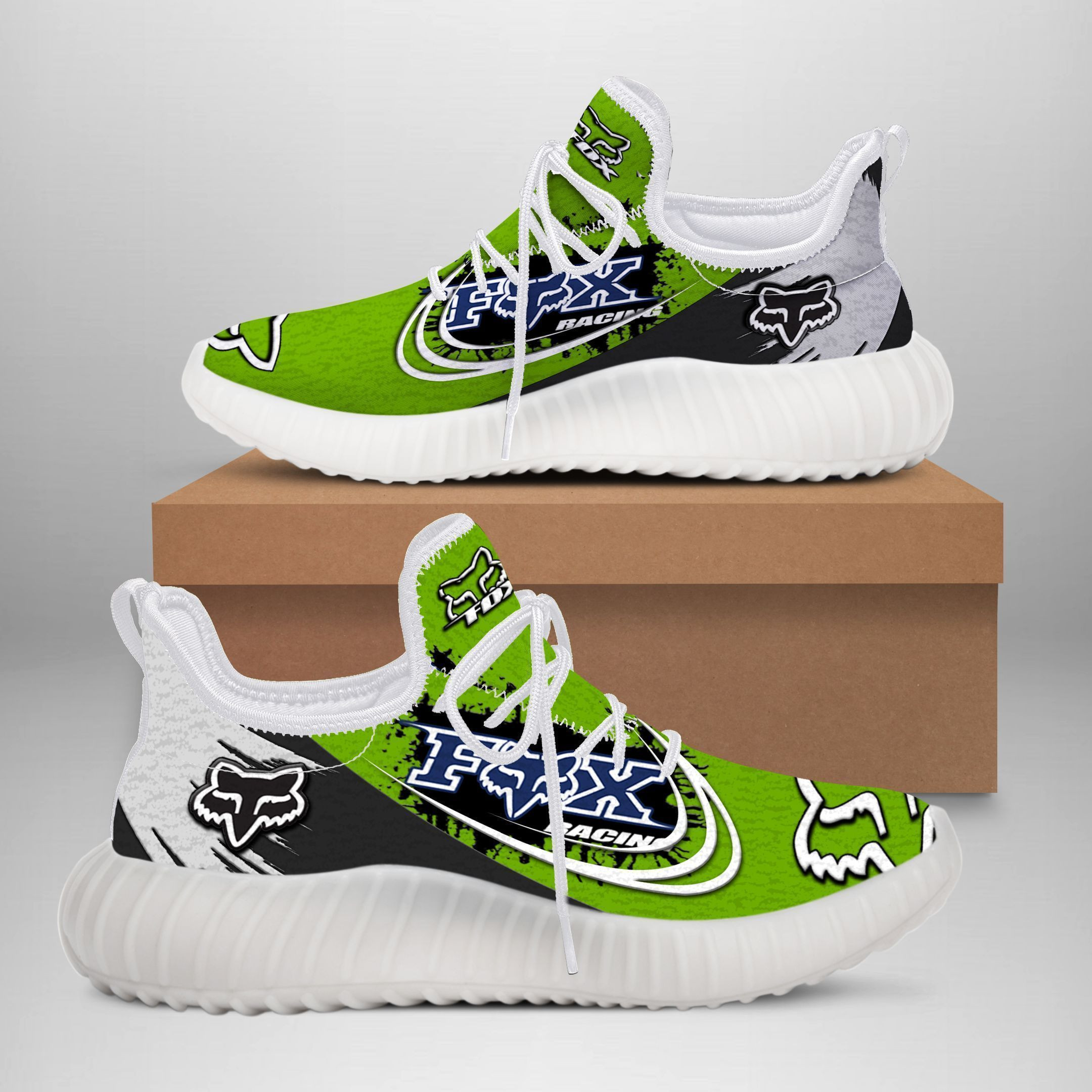 Fox Racing TIN YZ Schuhe Ver 3 (Grün)