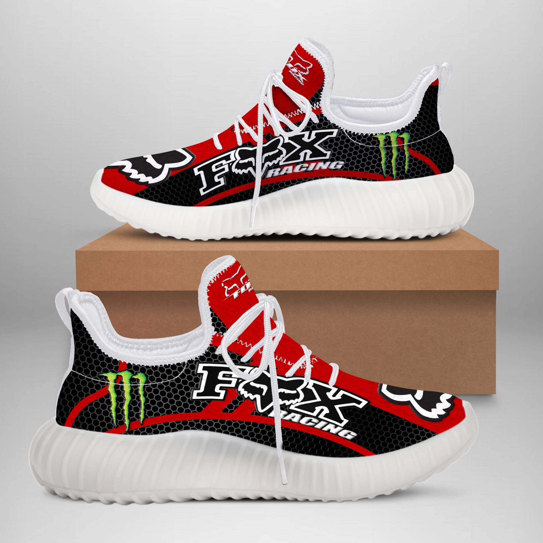 Fox Racing YZ Schuhe Ver2 (Dunkelrot)