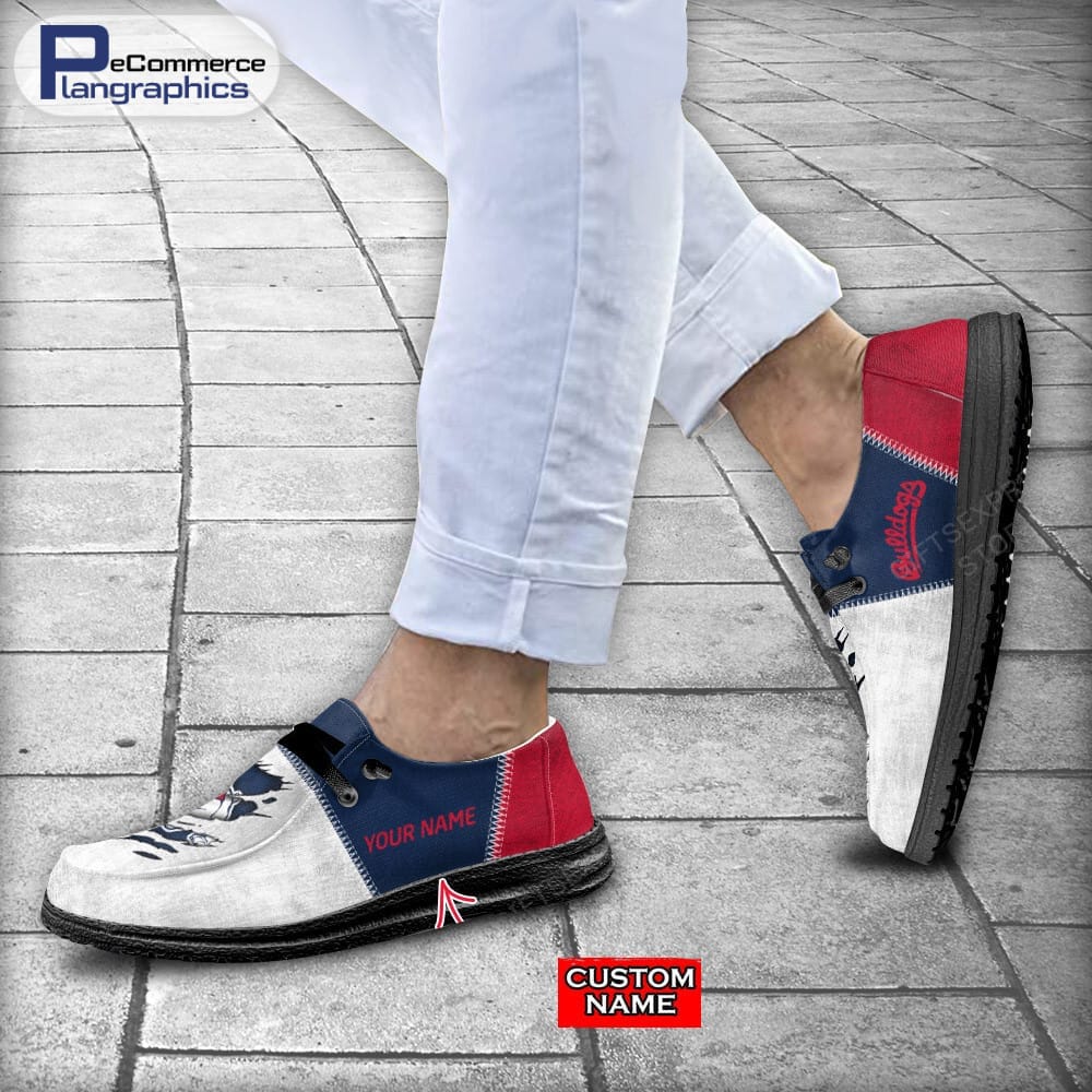 Fresno State Bulldogs Custom Name H-D Schuhe