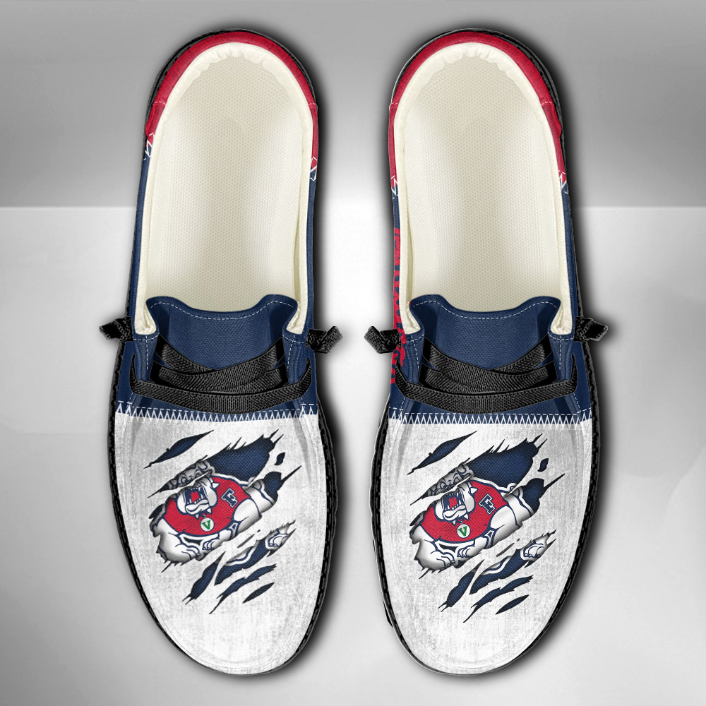 Fresno State Bulldogs personalisierte H-D-Sportschuhe – individuelles Namensdesign