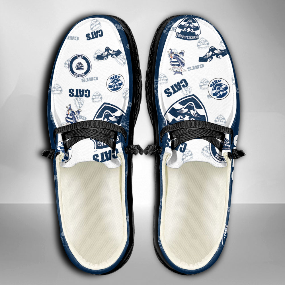 Geelong Cats personalisierte H-D-Sportschuhe – individuelles Namensdesign