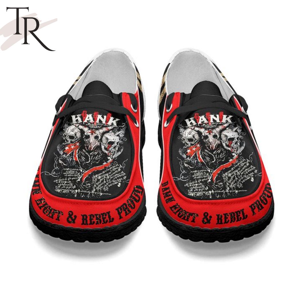 Hank Williams III personalisierte Hey Dude Sportschuhe – individuelles Namensdesign, perfektes Geschenk für Fans