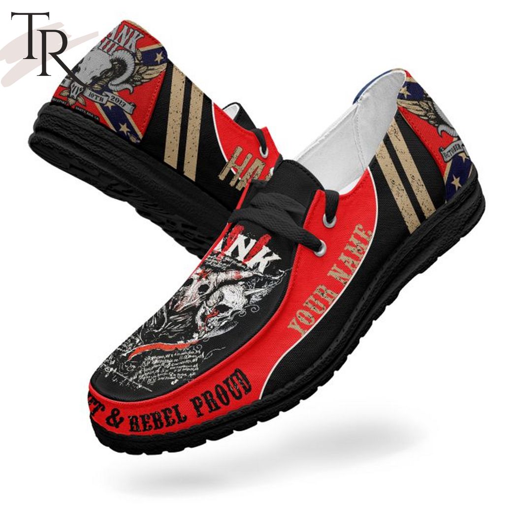 Hank Williams III personalisierte Hey Dude Sportschuhe – individuelles Namensdesign, perfektes Geschenk für Fans