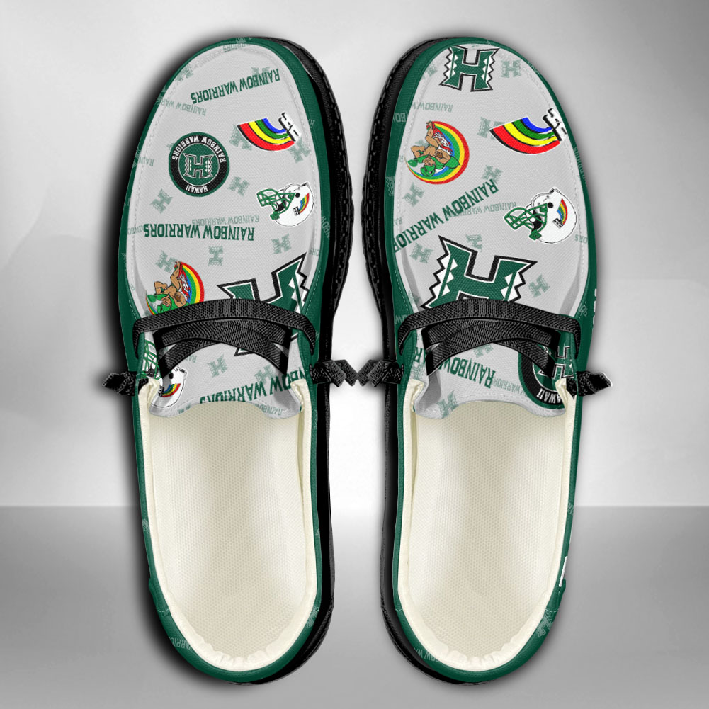 Hawaii Rainbow Warriors H-D Shoes Wally Herren-Slipper zum Schnüren für Männer und Frauen