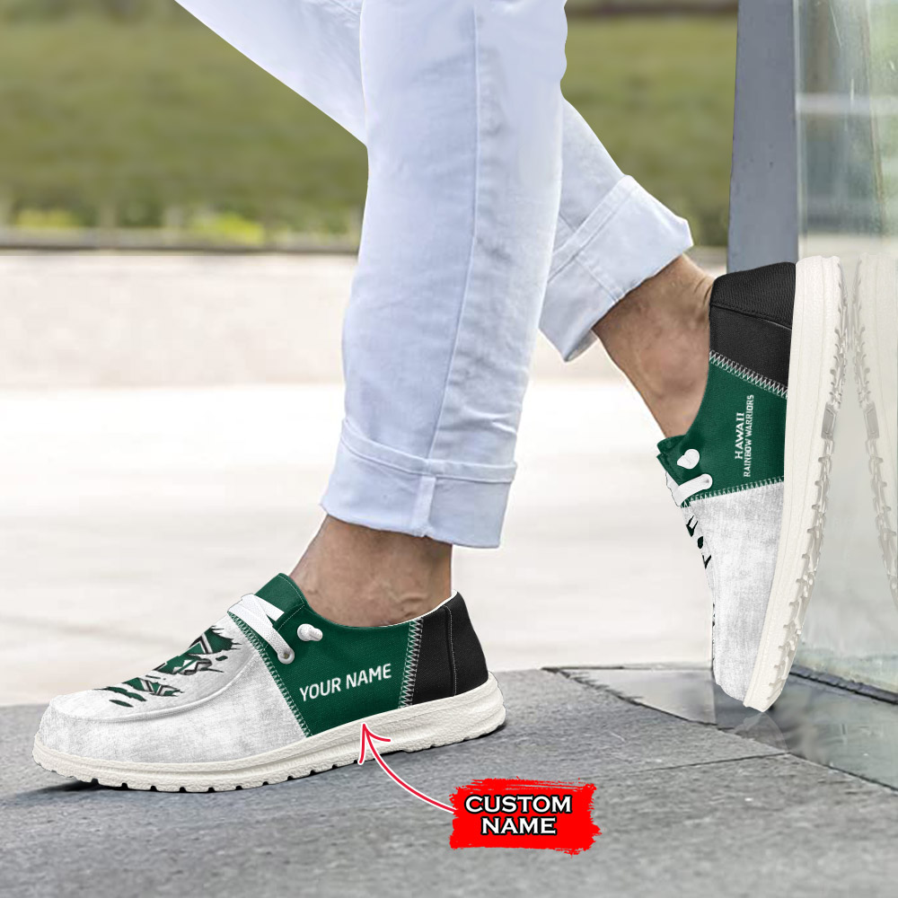 Hawaii Rainbow Warriors H-D Shoes Wally Herren-Slipper zum Schnüren für Männer und Frauen