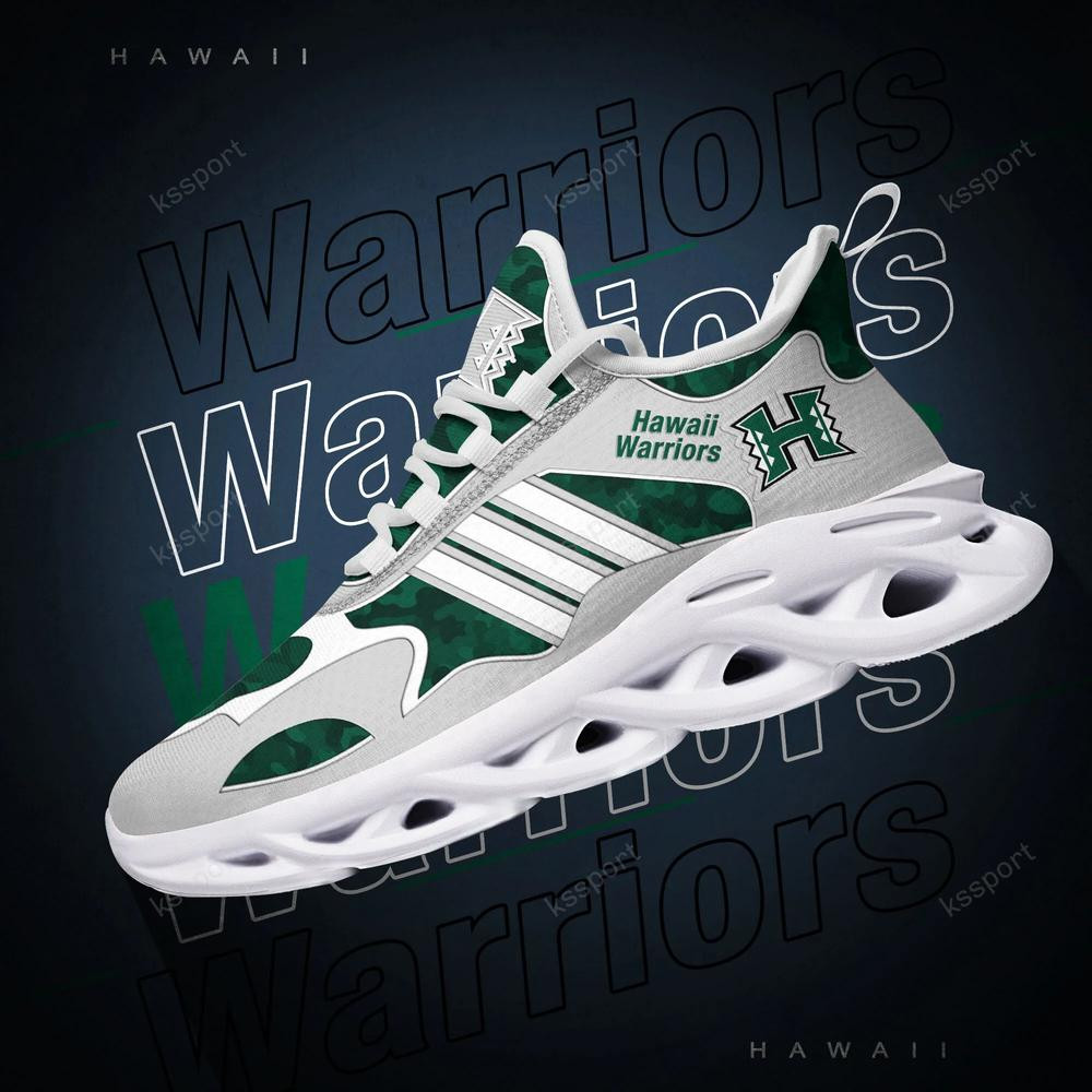 Hawaii Rainbow Warriors Max Soul Clunky, Camo Running Sneakers für Fans aller Zeiten