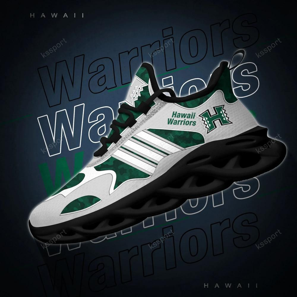 Hawaii Rainbow Warriors Max Soul Clunky, Camo Running Sneakers für Fans aller Zeiten