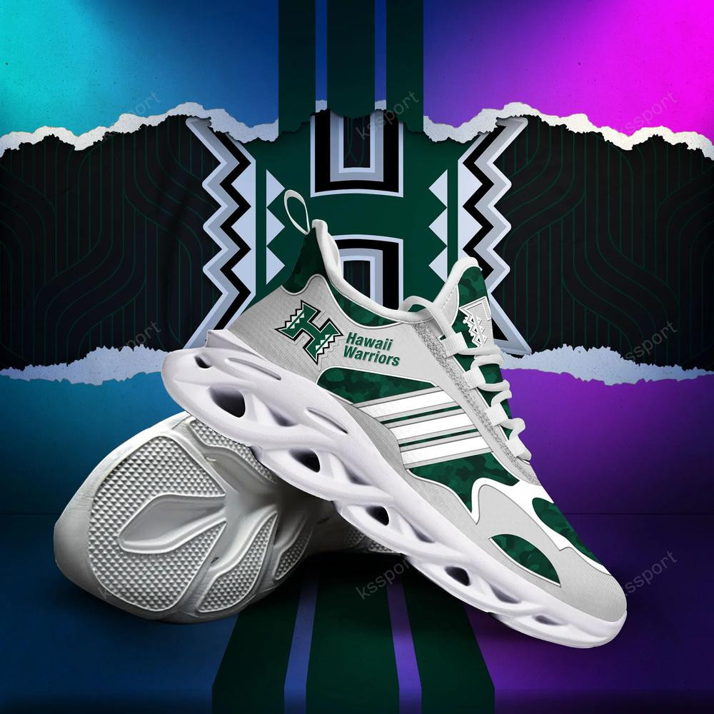 Hawaii Rainbow Warriors Max Soul Clunky, Camo Running Sneakers für Fans aller Zeiten