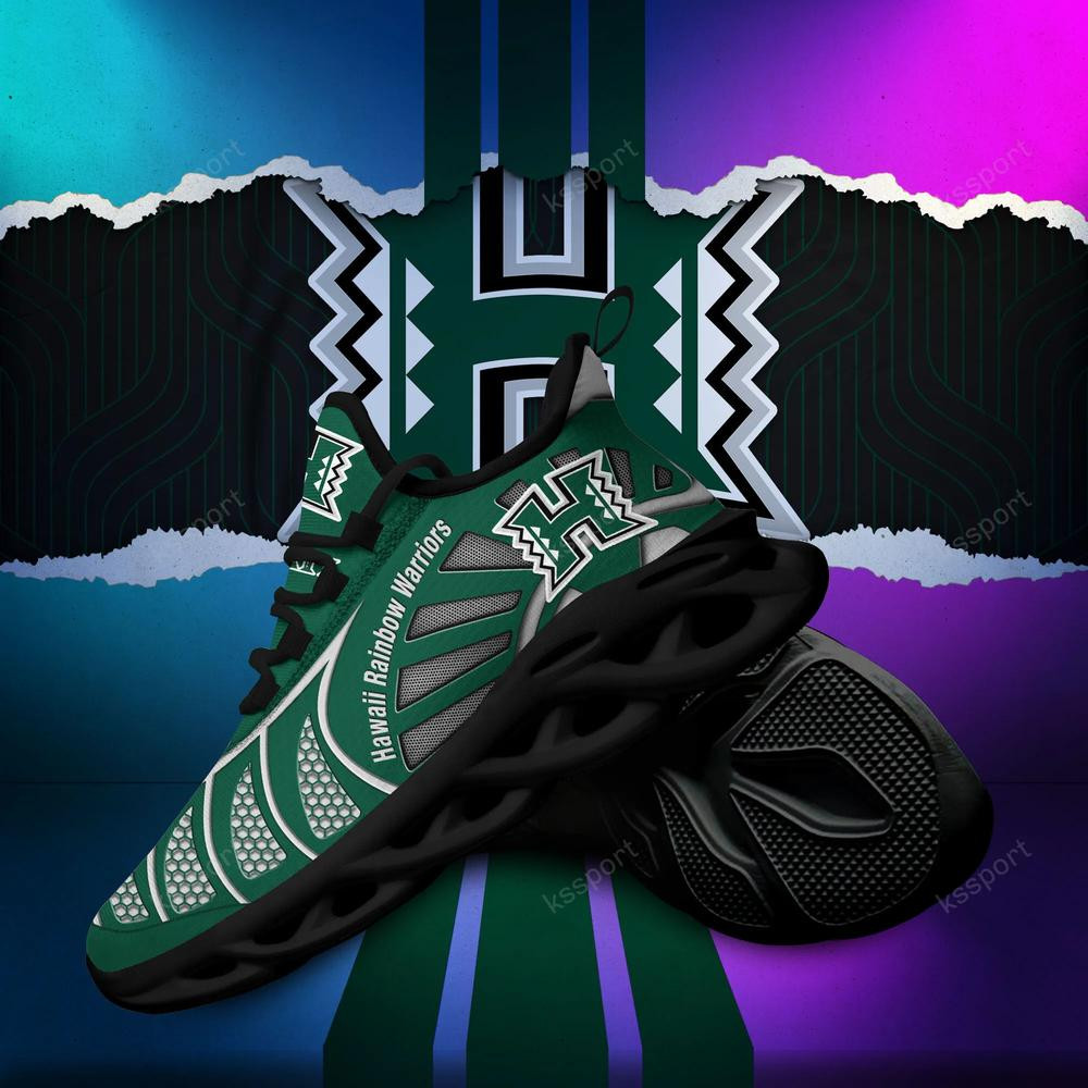 Hawaii Rainbow Warriors Max Soul Clunky, schwarz-weiße Laufschuhe