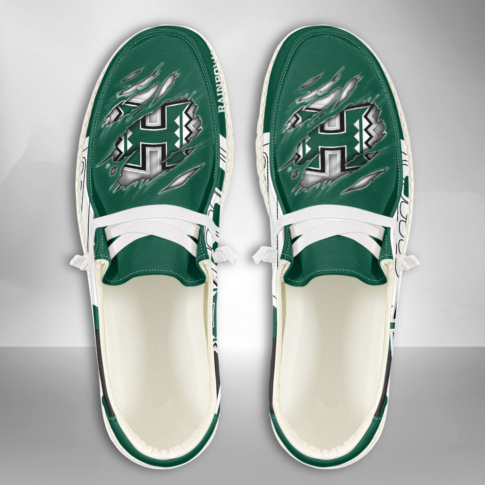 Hawaii Rainbow Warriors personalisierte H-D-Sportschuhe – individuelles Namensdesign