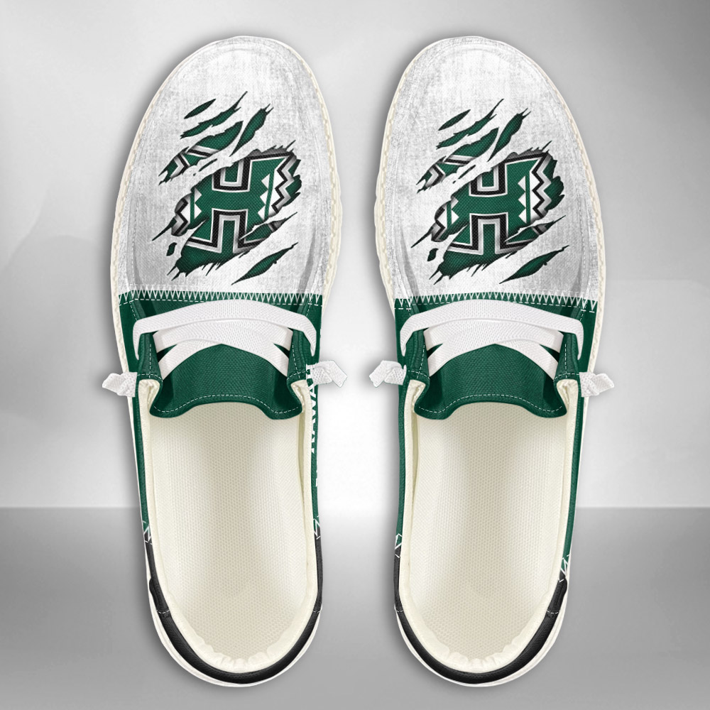 Hawaii Rainbow Warriors personalisierte H-D-Sportschuhe – individuelles Namensdesign