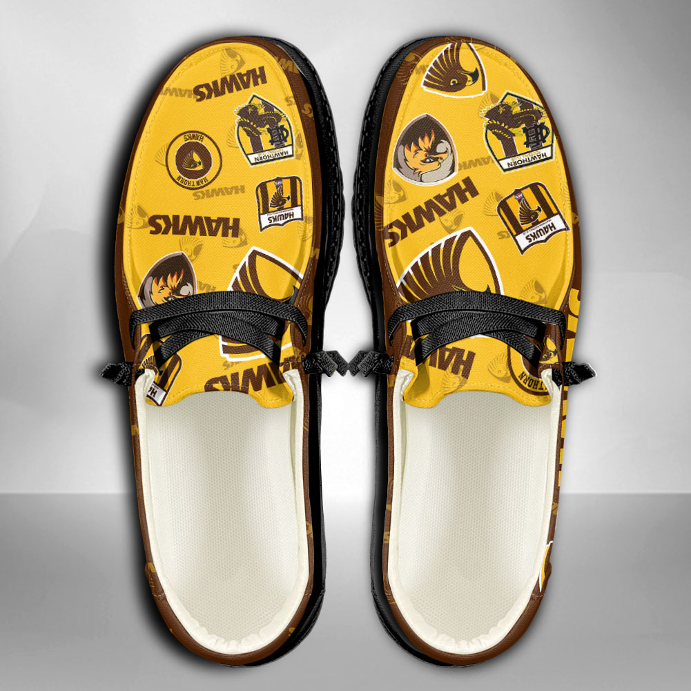 Hawthorn Hawks personalisierte H-D-Sportschuhe – individuelles Namensdesign
