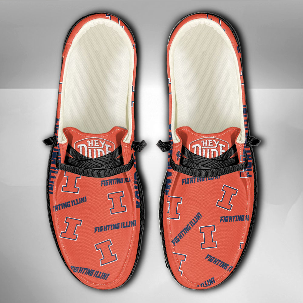 Illinois Fighting Illini H-D Shoes Wally Herren-Schnürhalbschuhe für Damen und Herren