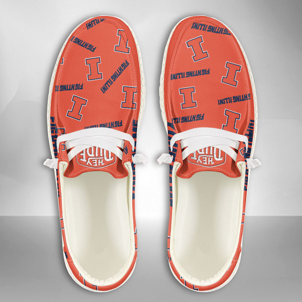 Illinois Fighting Illini H-D Shoes Wally Herren-Schnürhalbschuhe für Damen und Herren
