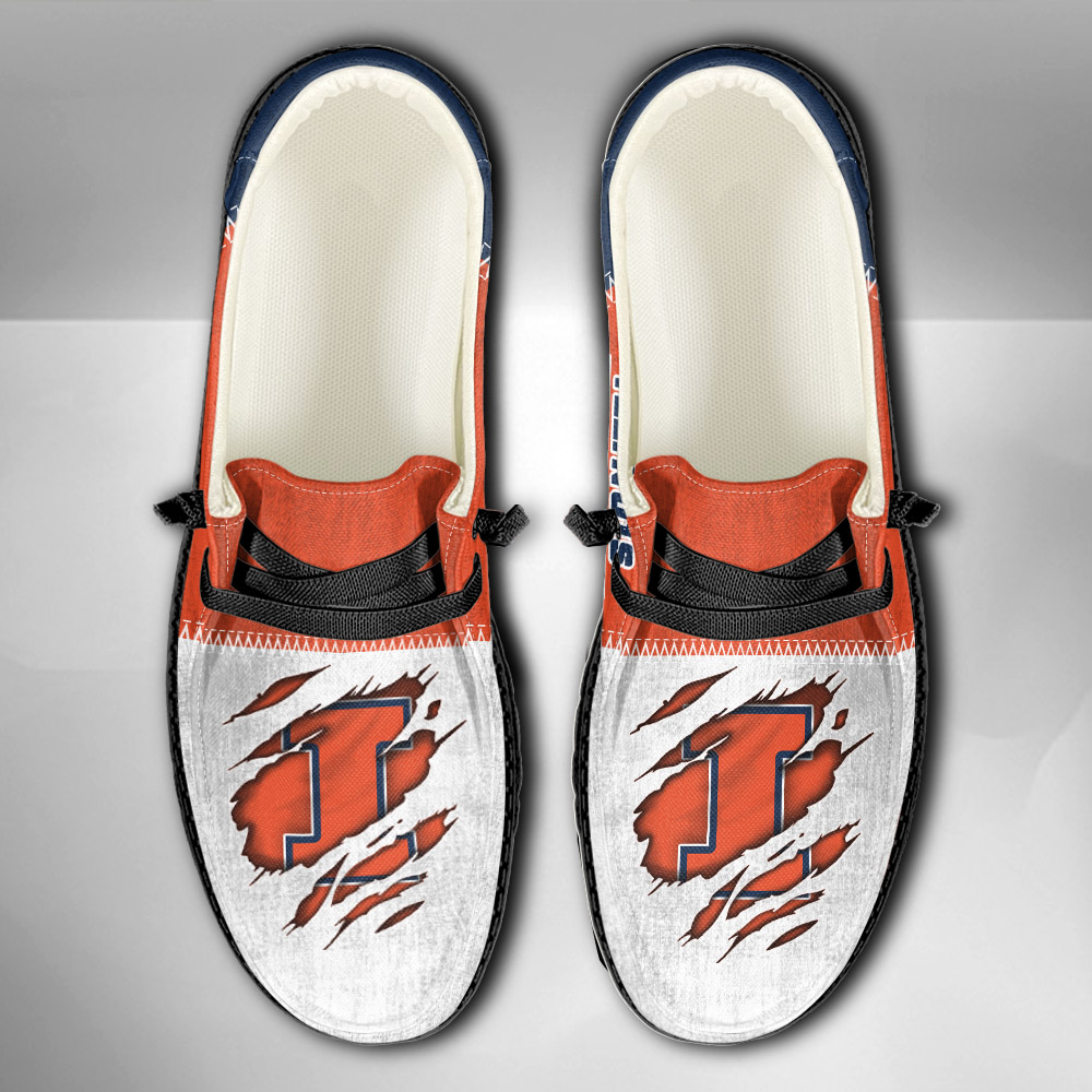 Illinois Fighting Illini H-D Shoes Wally Herren-Schnürhalbschuhe für Damen und Herren