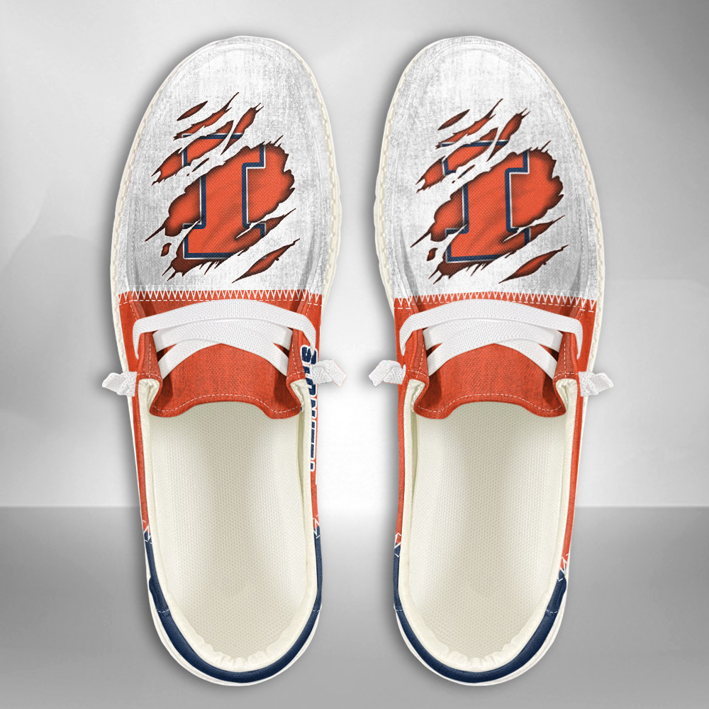 Illinois Fighting Illini H-D Shoes Wally Herren-Schnürhalbschuhe für Damen und Herren