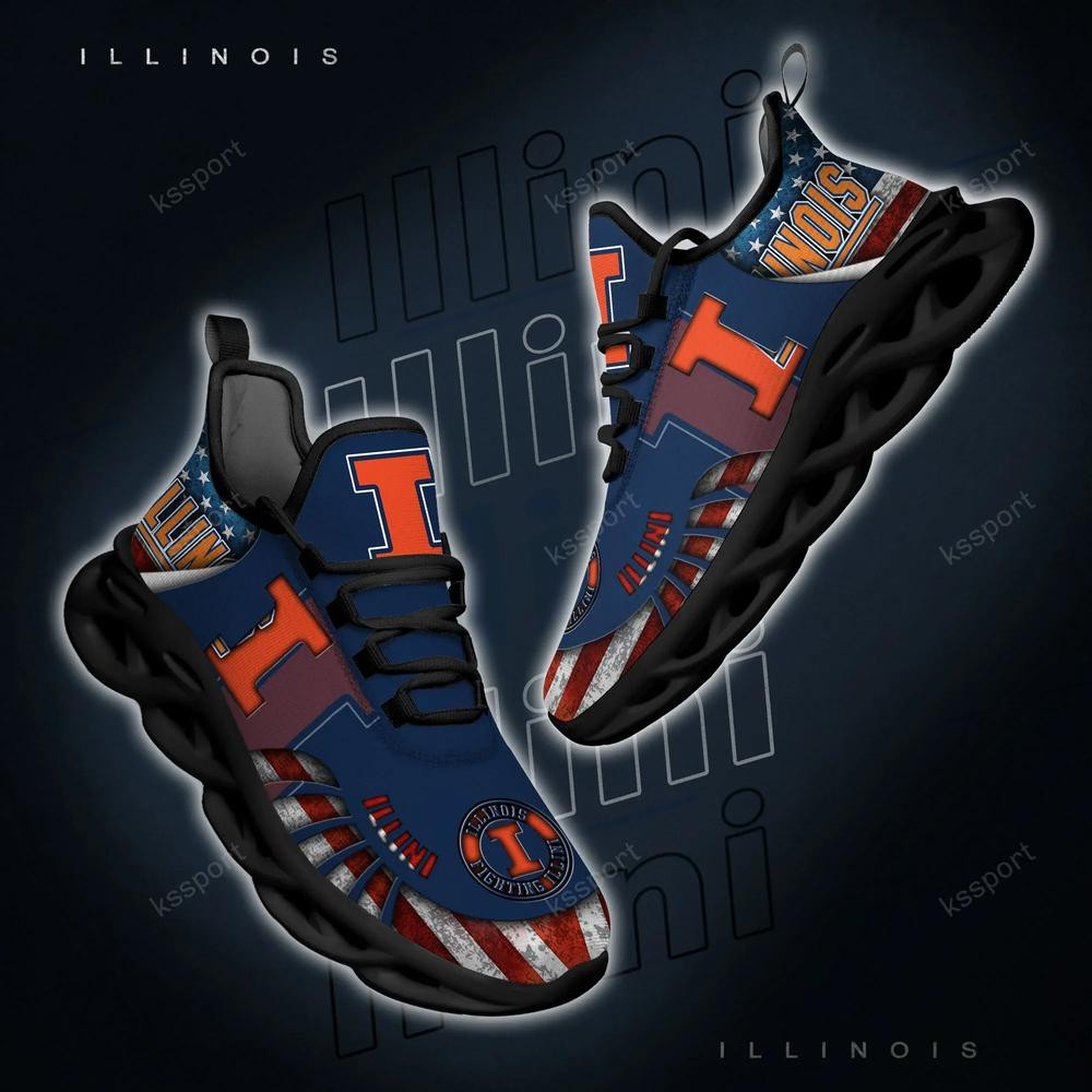 Illinois Fighting Illini Max Soul klobige Schuhe