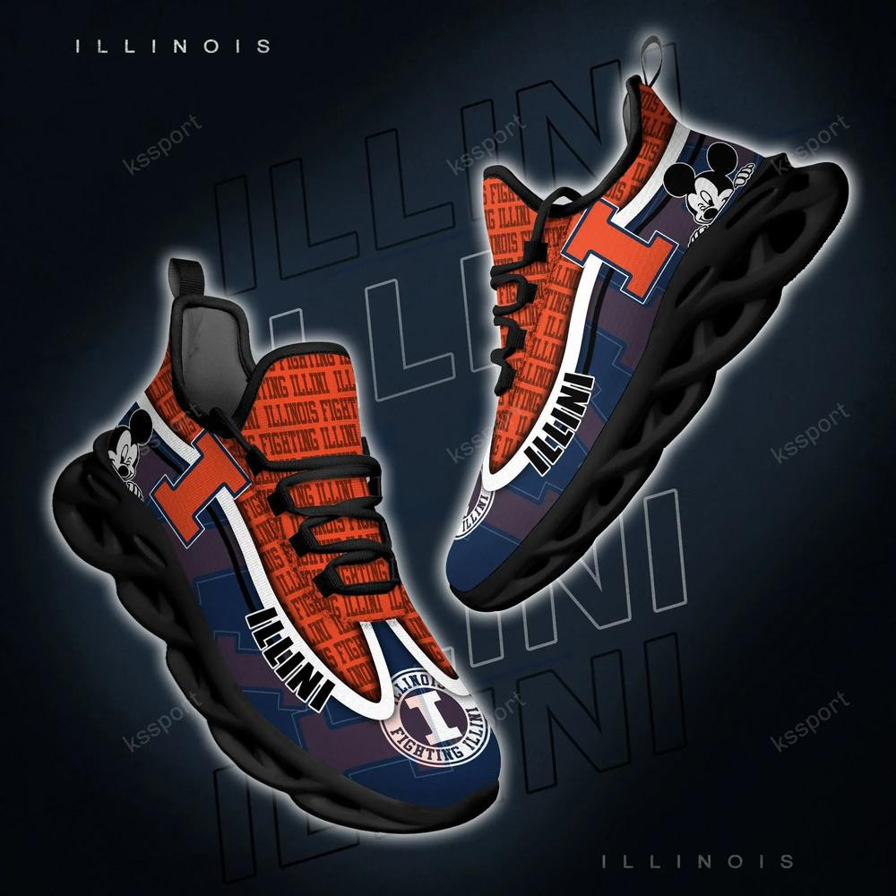 Illinois Fighting Illini Max Soul klobige Turnschuhe