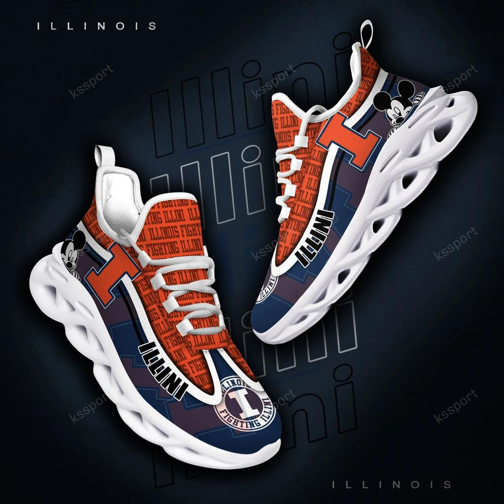 Illinois Fighting Illini Max Soul klobige Turnschuhe