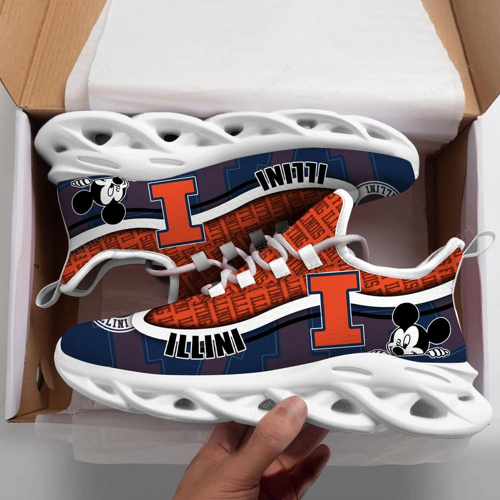 Illinois Fighting Illini Max Soul klobige Turnschuhe