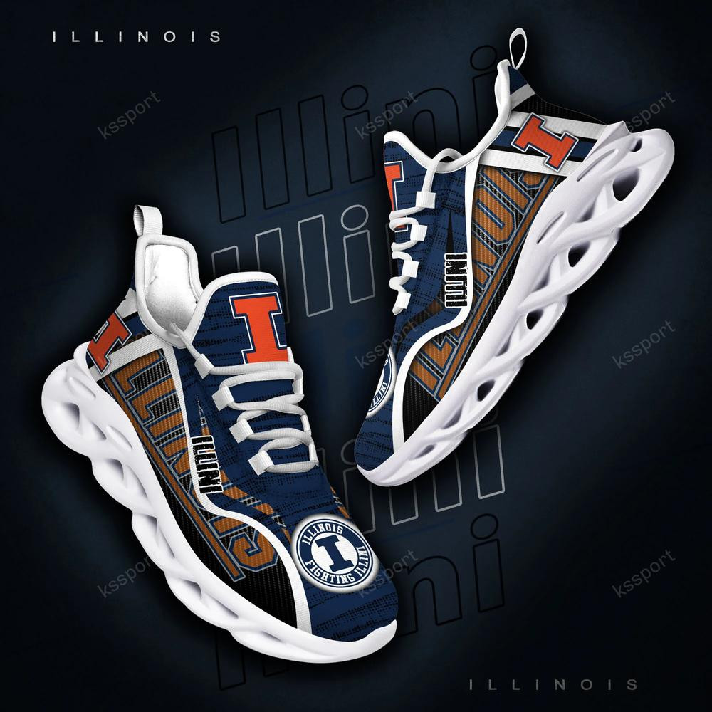 Illinois Fighting Illini personalisierte Max-Schuhe 2022