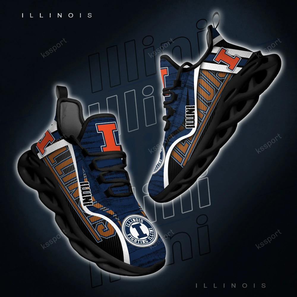 Illinois Fighting Illini personalisierte Max-Schuhe 2022