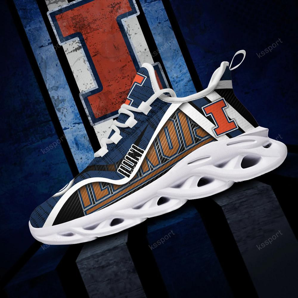 Illinois Fighting Illini personalisierte Max-Schuhe 2022