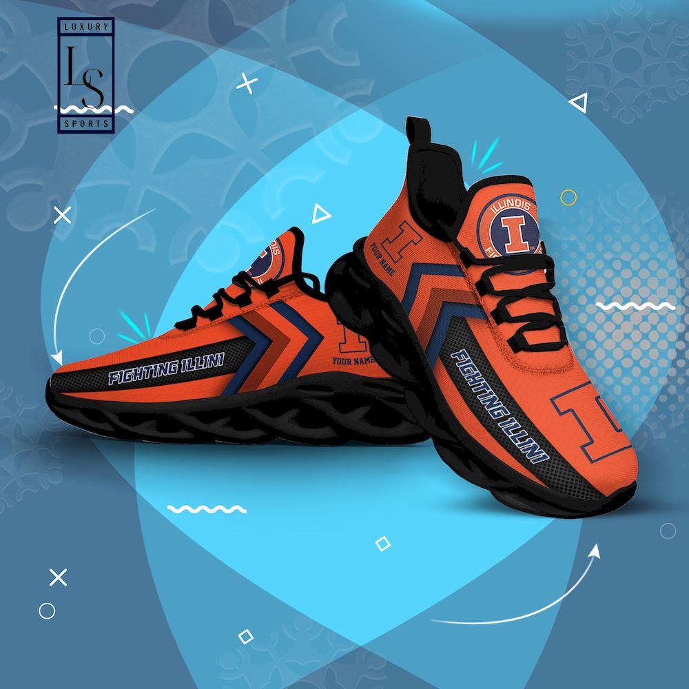 Illinois Fighting Illini personalisierte Max-Schuhe