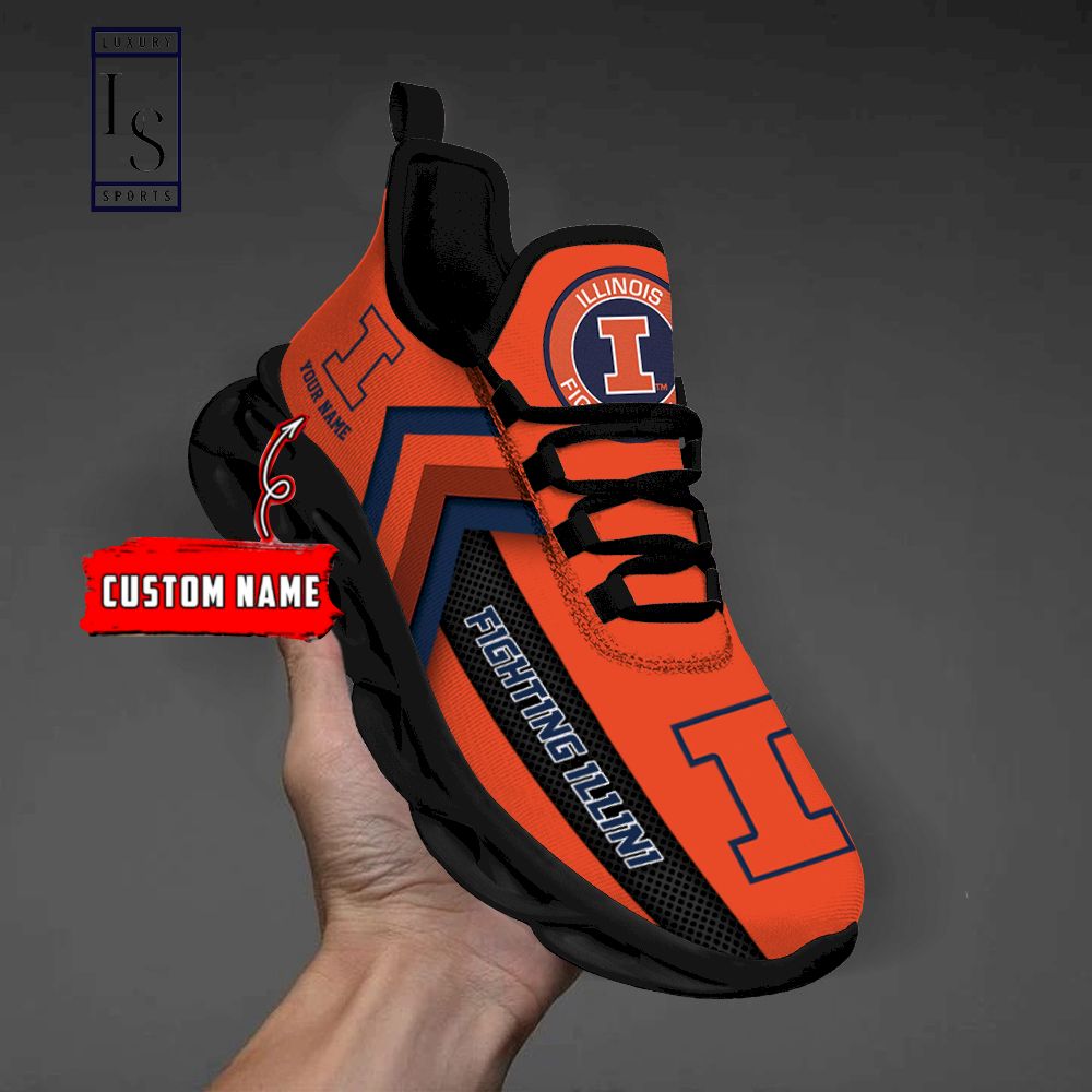 Illinois Fighting Illini personalisierte Max-Schuhe