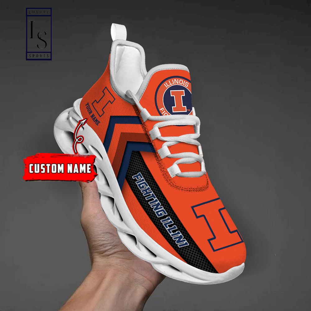 Illinois Fighting Illini personalisierte Max-Schuhe