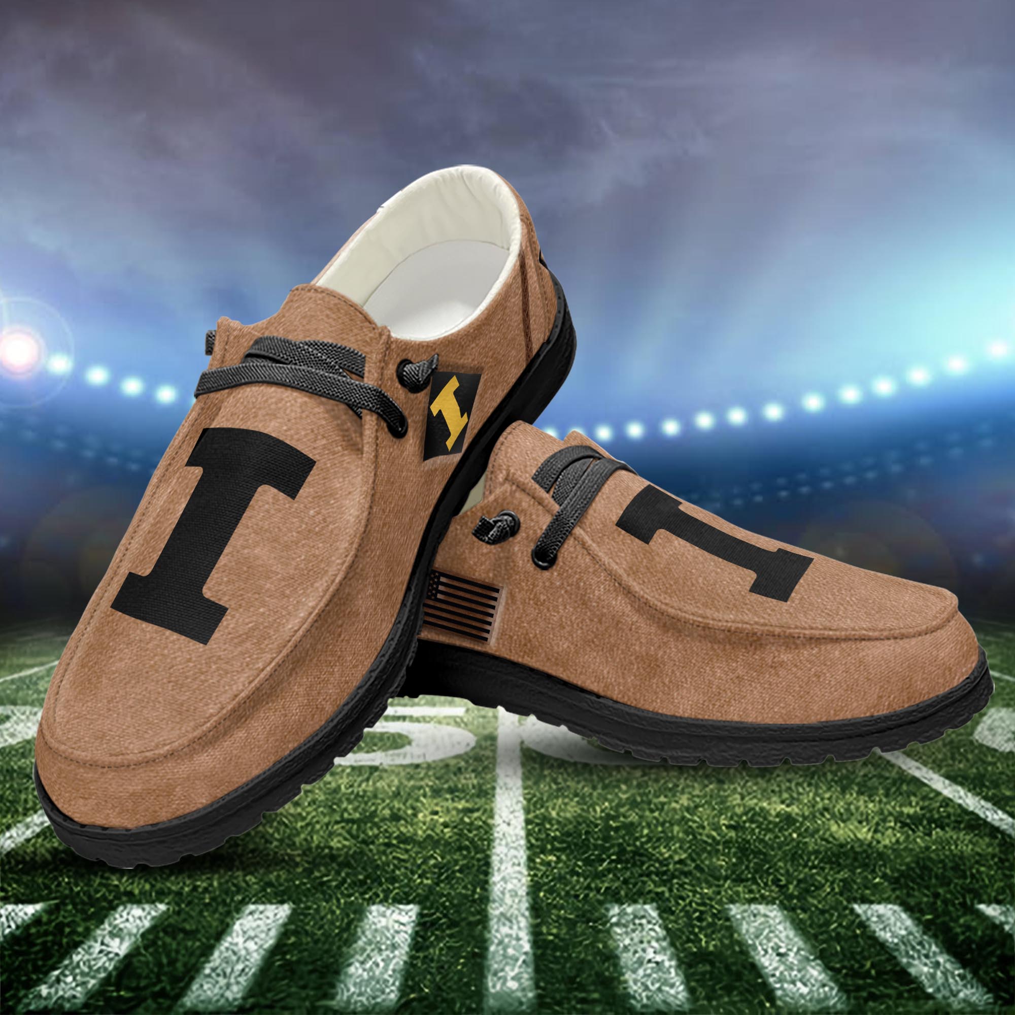 Illinois Fighting Illini Salute To Service personalisierte H-D-Sportschuhe – individuelles Namensdesign