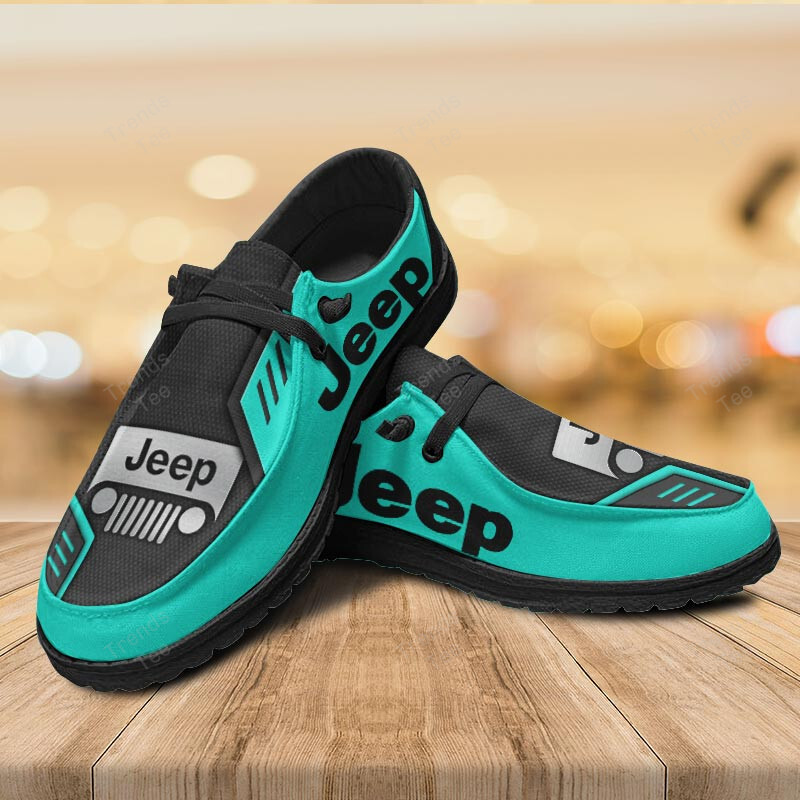 Jeep personalisierte Hey Dude Sportschuhe mit individuellem Namensdesign, perfektes Geschenk für Fans