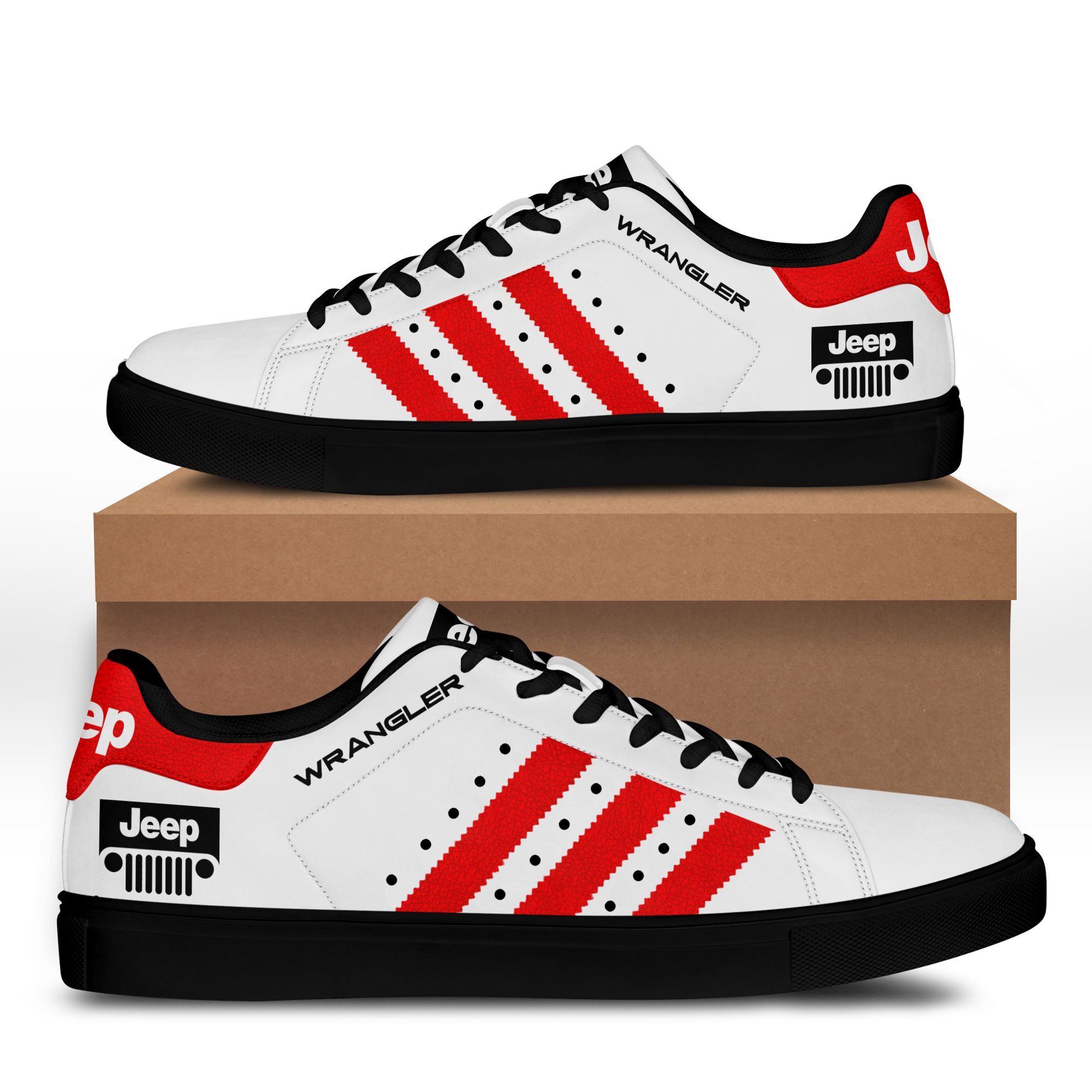 Jeep Wrangler Sneaker Schuhe Ver 9 (Rot)