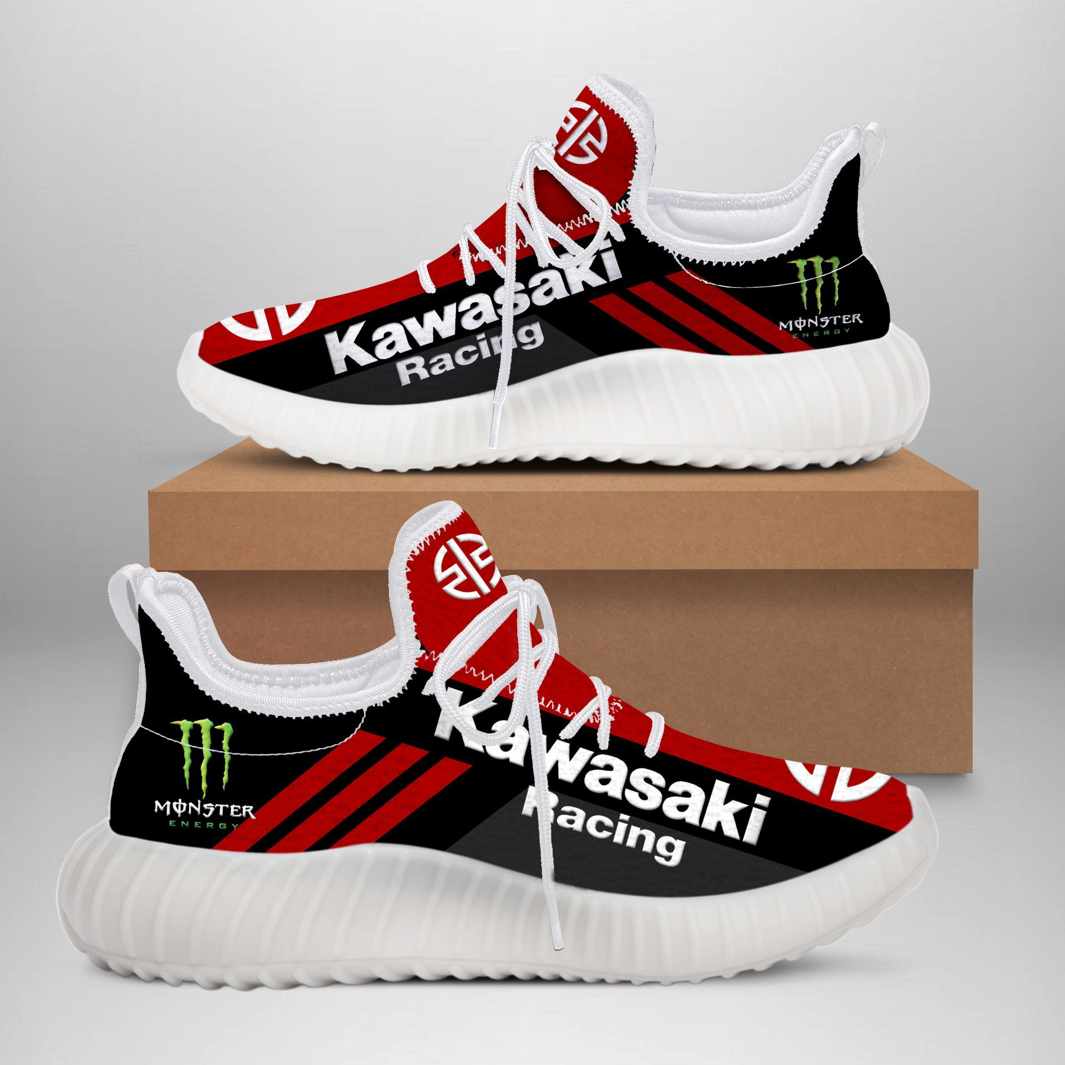 Kawasaki Racing YZ Schuhe Ver 1 (Rot)
