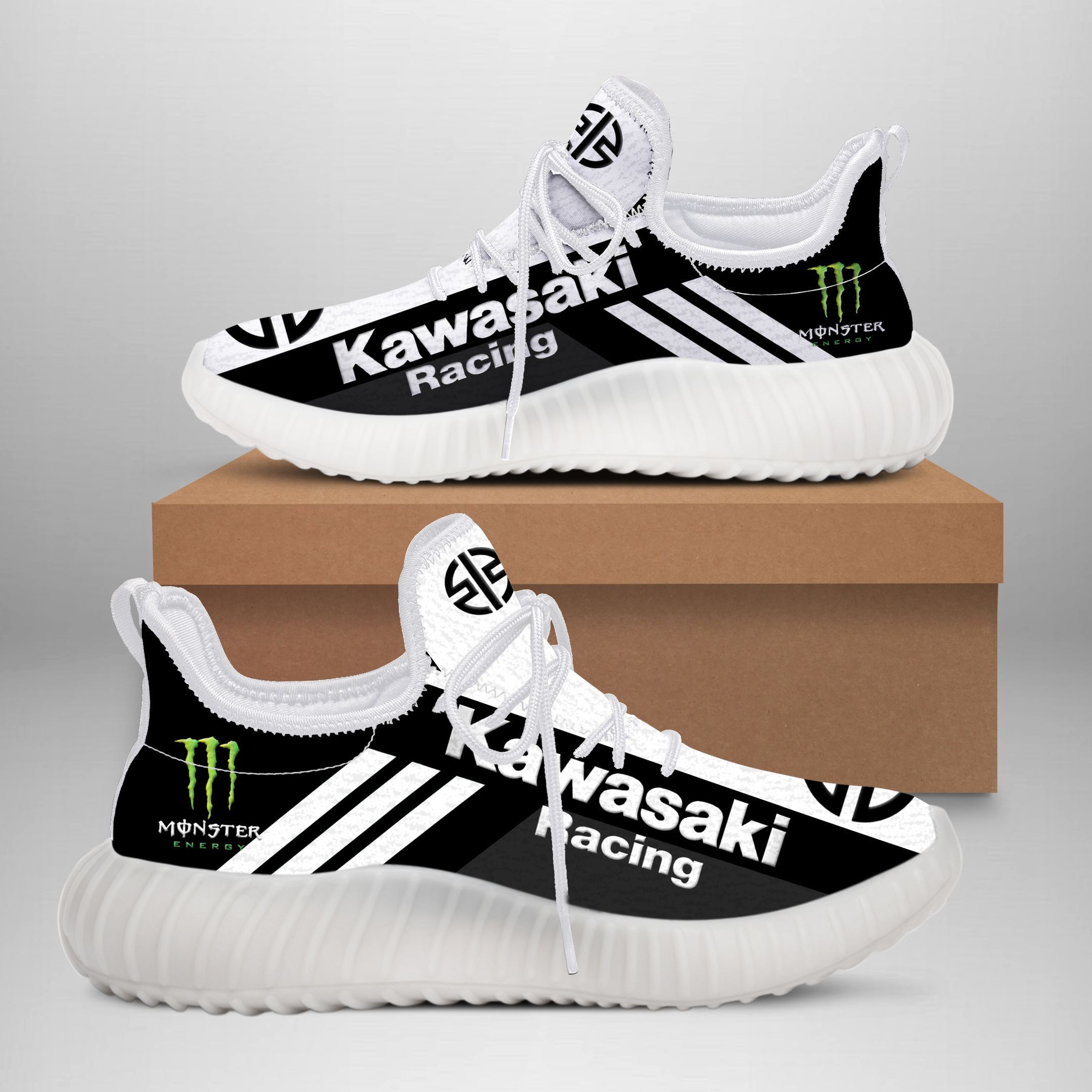 Kawasaki Racing YZ Schuhe Ver 1 (Weiß)