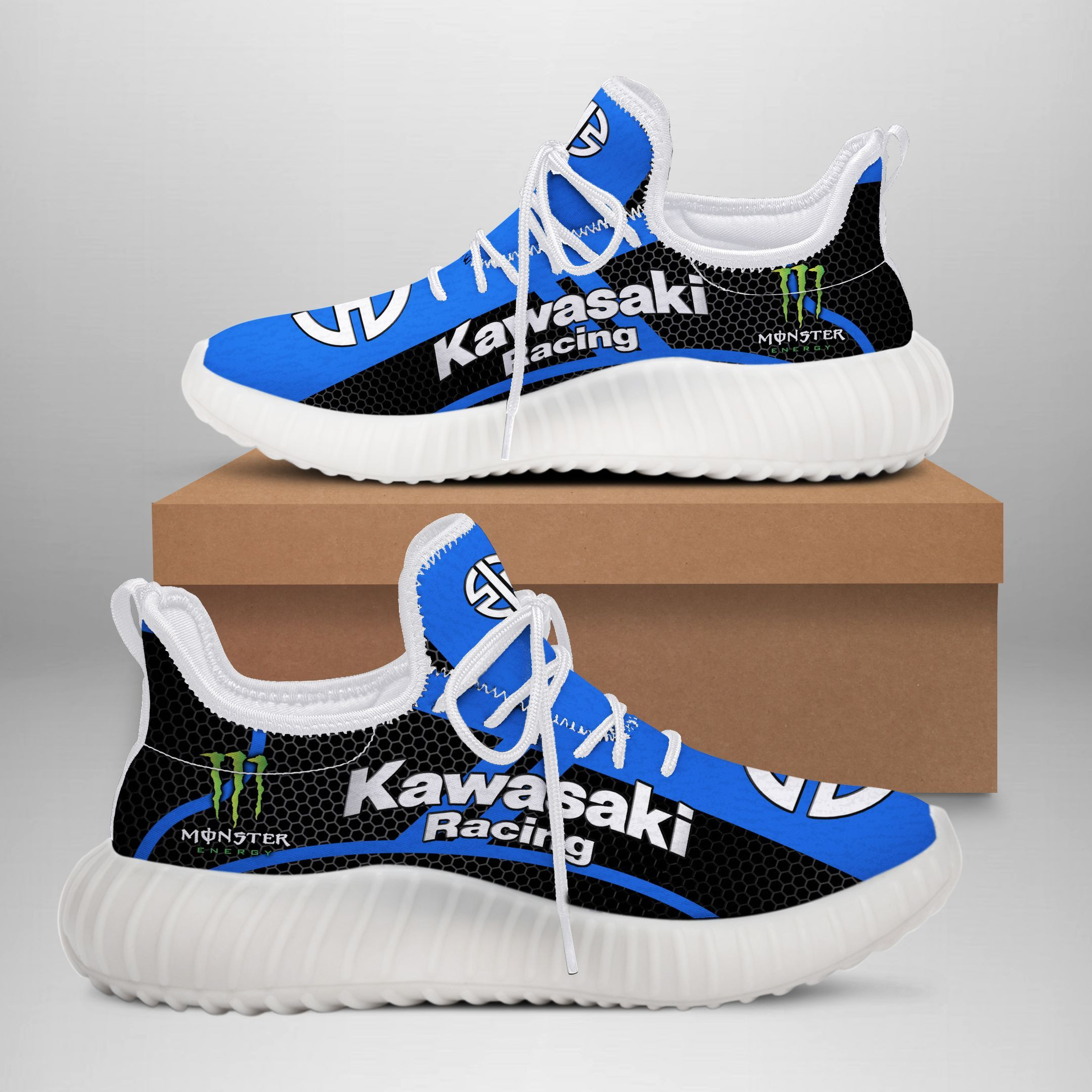 Kawasaki Racing YZ Schuhe Ver 2 (Blau)