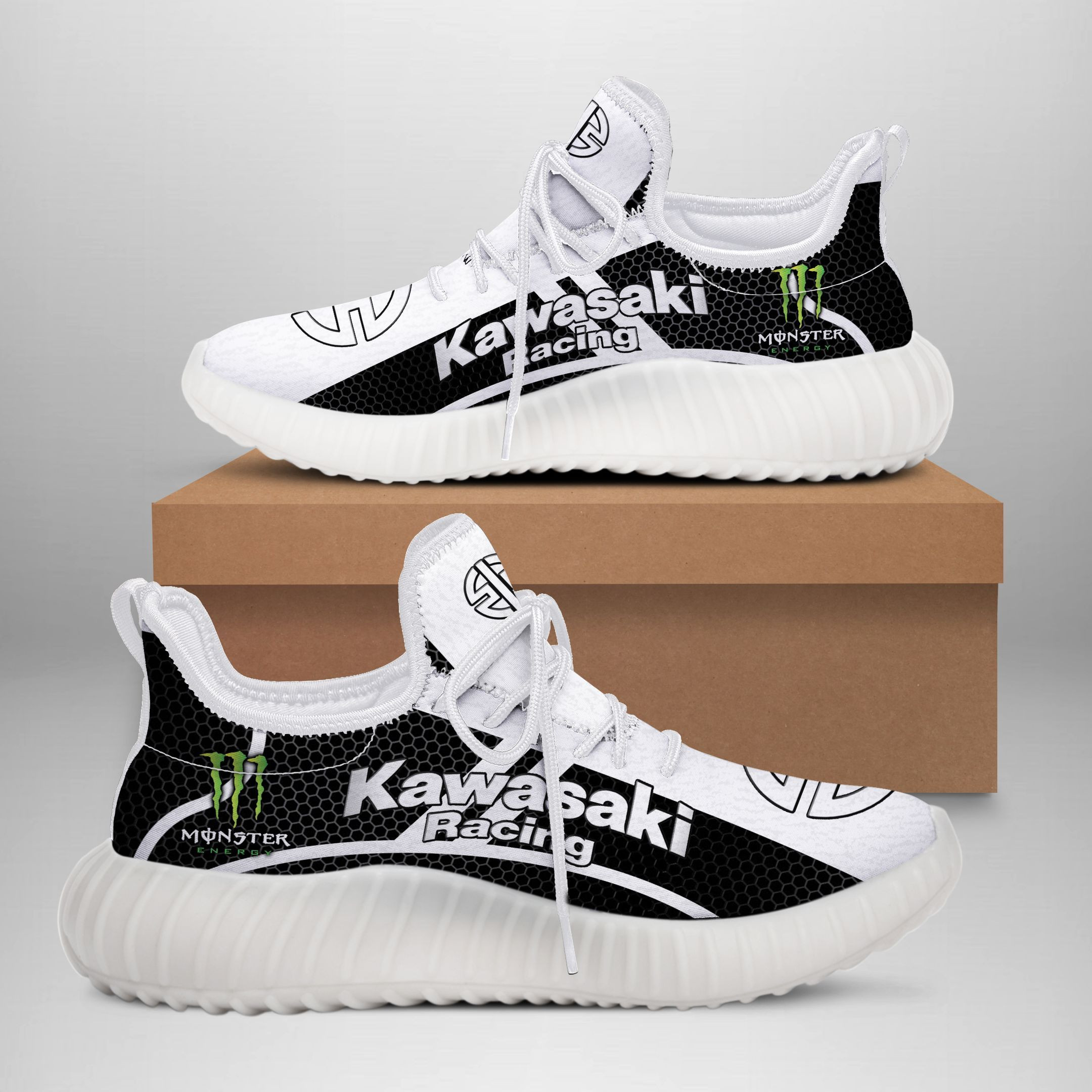 Kawasaki Racing YZ Schuhe Ver 2 (Weiß)