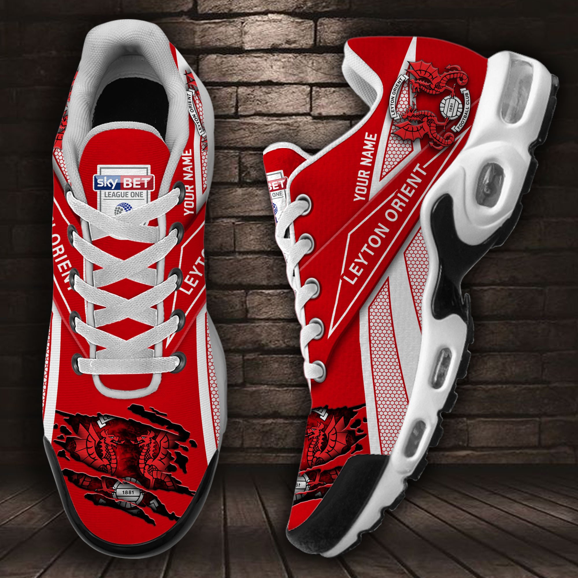 Leyton Orient TN Schuhe Sneakers für Männer und Frauen