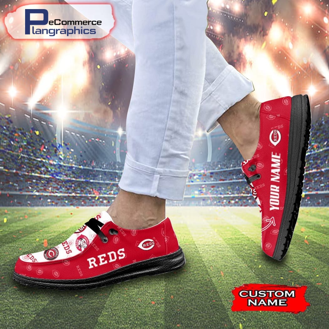 Maßgeschneiderte H-D-Schuhe der Cincinnati Reds