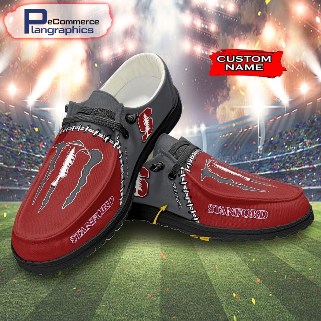 Maßgeschneiderte Stanford Cardinal Team x Monster H-D Schuhe