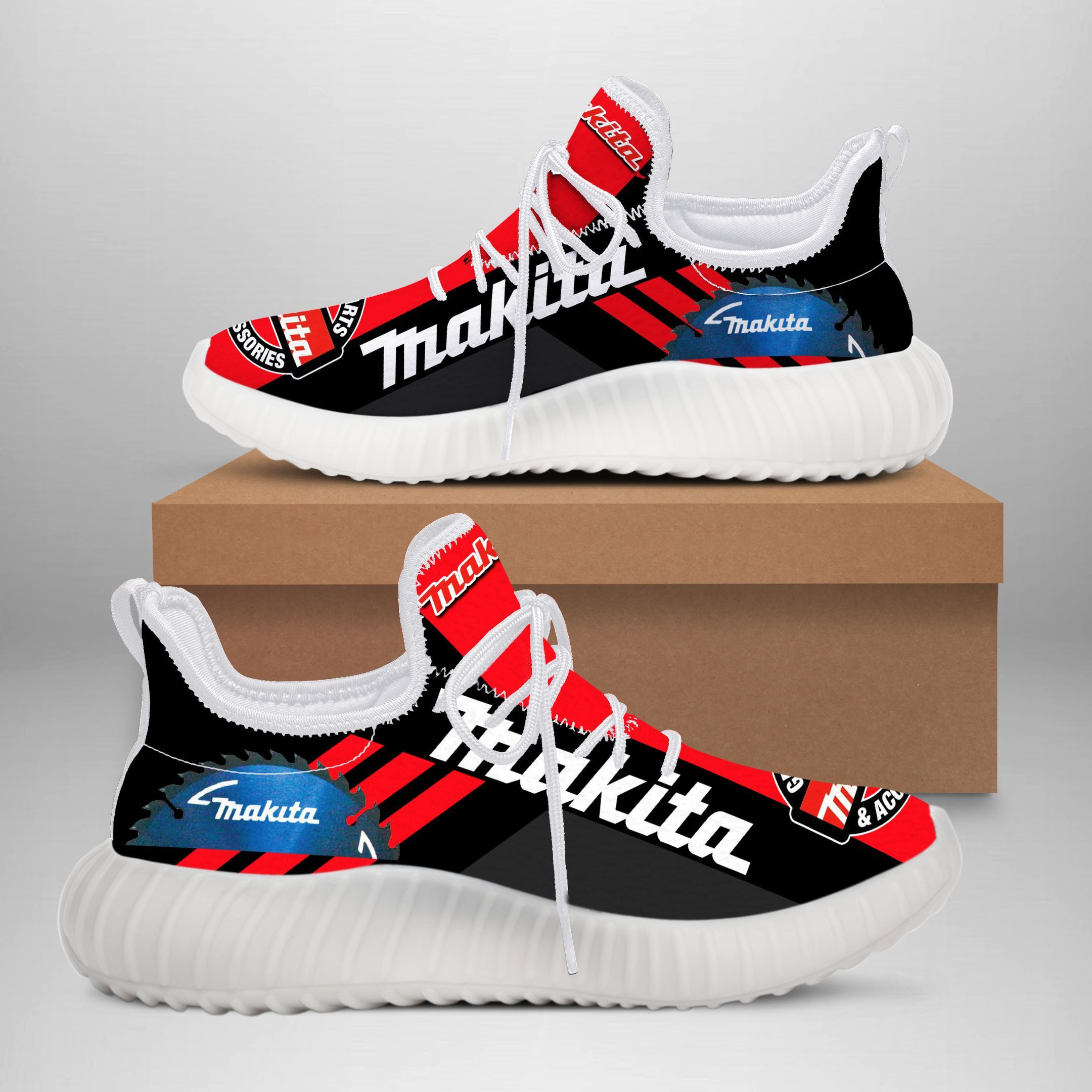 Makita TOAN-HL YZ Schuhe Ver1 (Rot und Schwarz)