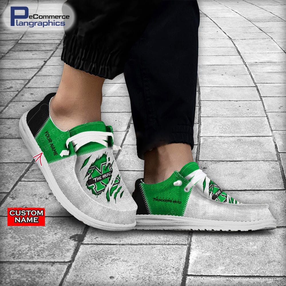 Marshall Thundering Herd Custom Name H-D Schuhe