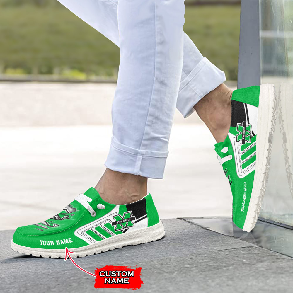 Marshall Thundering Herd H-D Shoes Wally Herren-Slipper zum Schnüren für Männer und Frauen