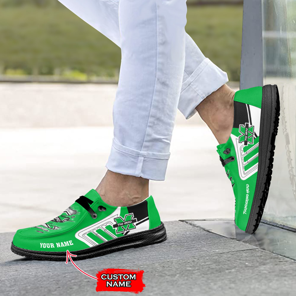 Marshall Thundering Herd H-D Shoes Wally Herren-Slipper zum Schnüren für Männer und Frauen