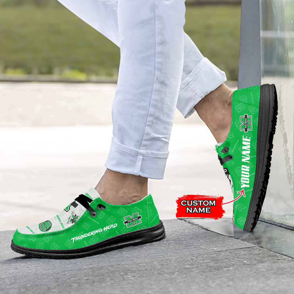 Marshall Thundering Herd H-D Shoes Wally Herren-Slipper zum Schnüren für Männer und Frauen