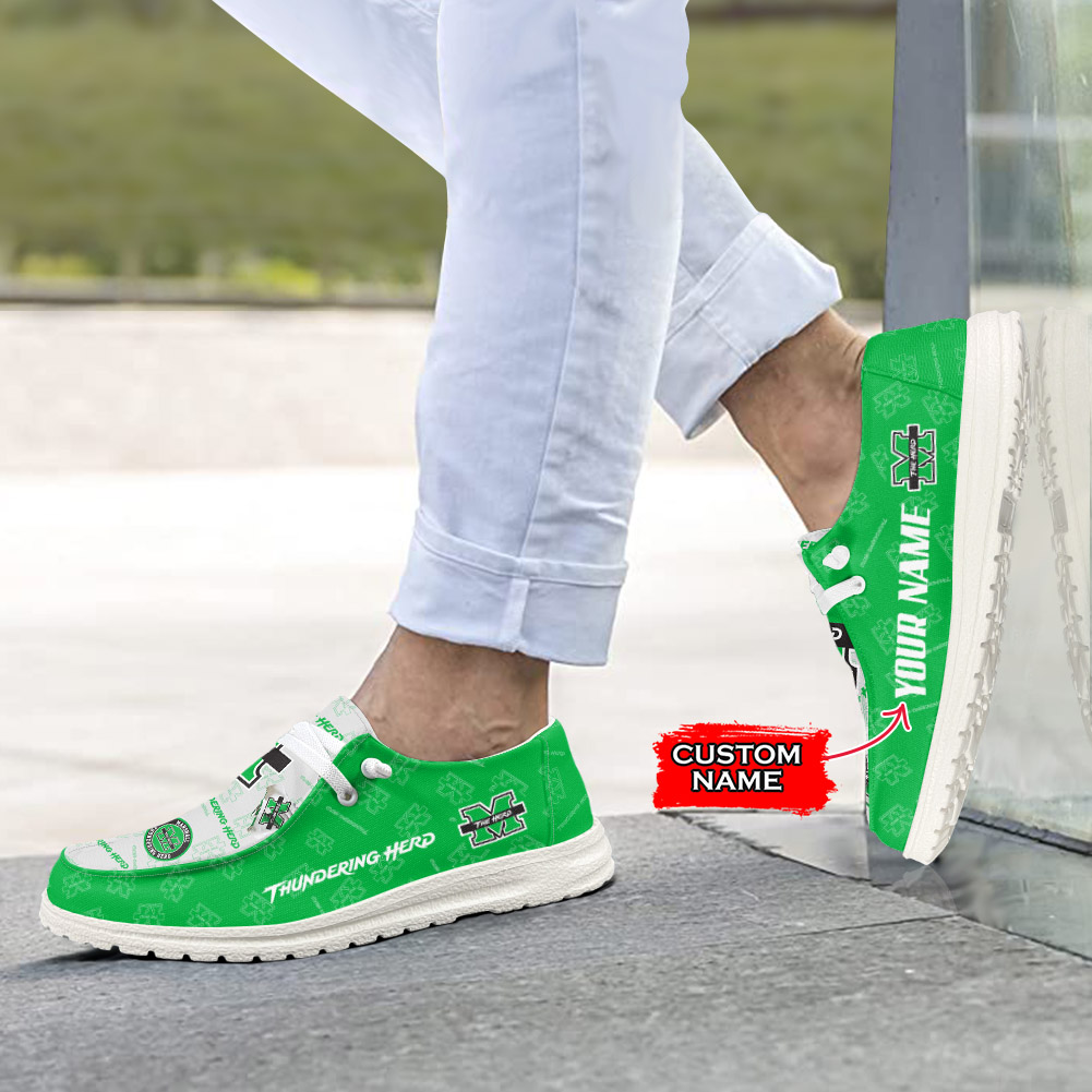 Marshall Thundering Herd H-D Shoes Wally Herren-Slipper zum Schnüren für Männer und Frauen